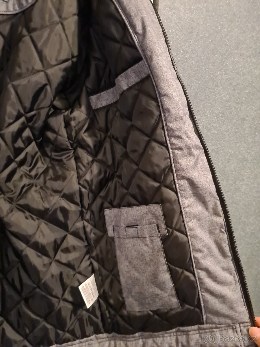 Pánská podzimní bunda Sublevel šedivá - 6