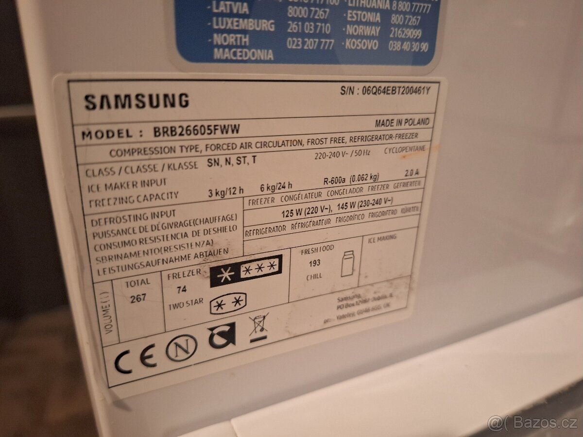 Chladnička s mrazničkou Samsung - vestavná - 6