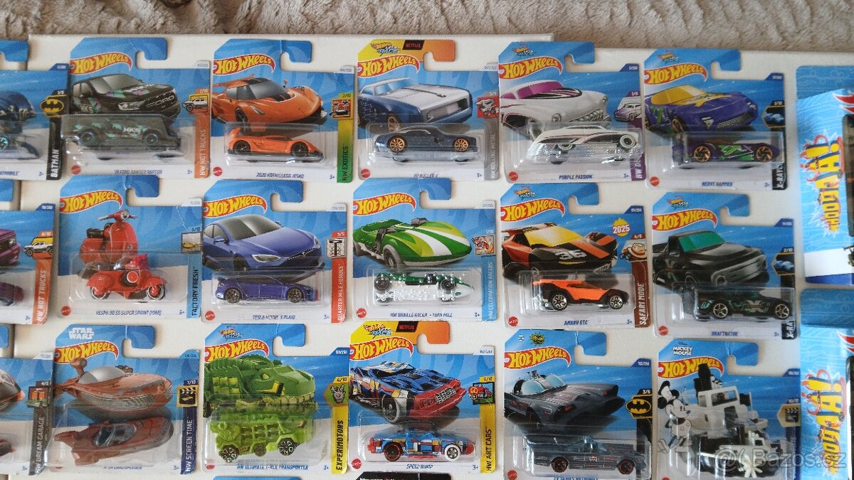 Hot wheels 5x2 nebo 53 nerozbalených autíček ceny dle fotek - 6