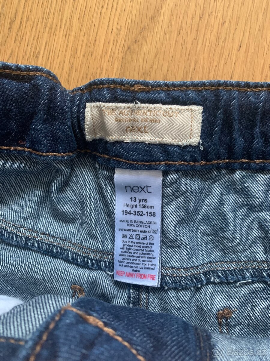 Džínové kraťasy s dírami Next 13 let - 6