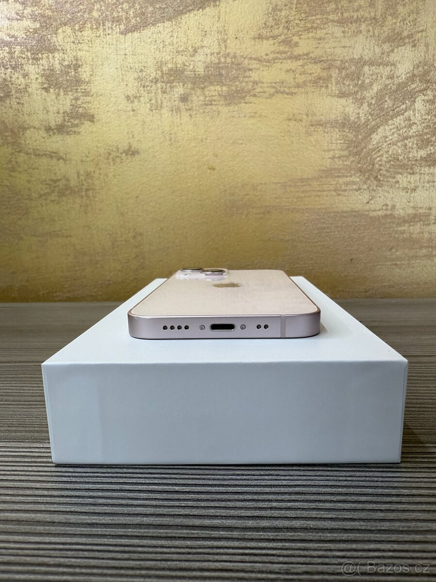 Apple iPhone 13 mini 128GB růžový, baterie 100% - 6