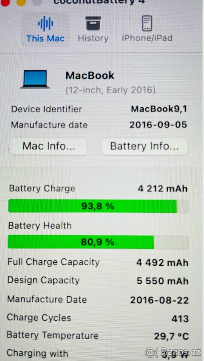 MacBook 12, Early 2016, kosmeticky top; Apple - 6