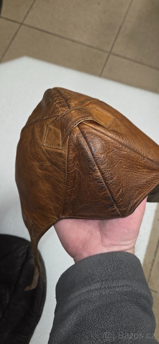 Jawa ČZ Praga atd kožená helma - 6