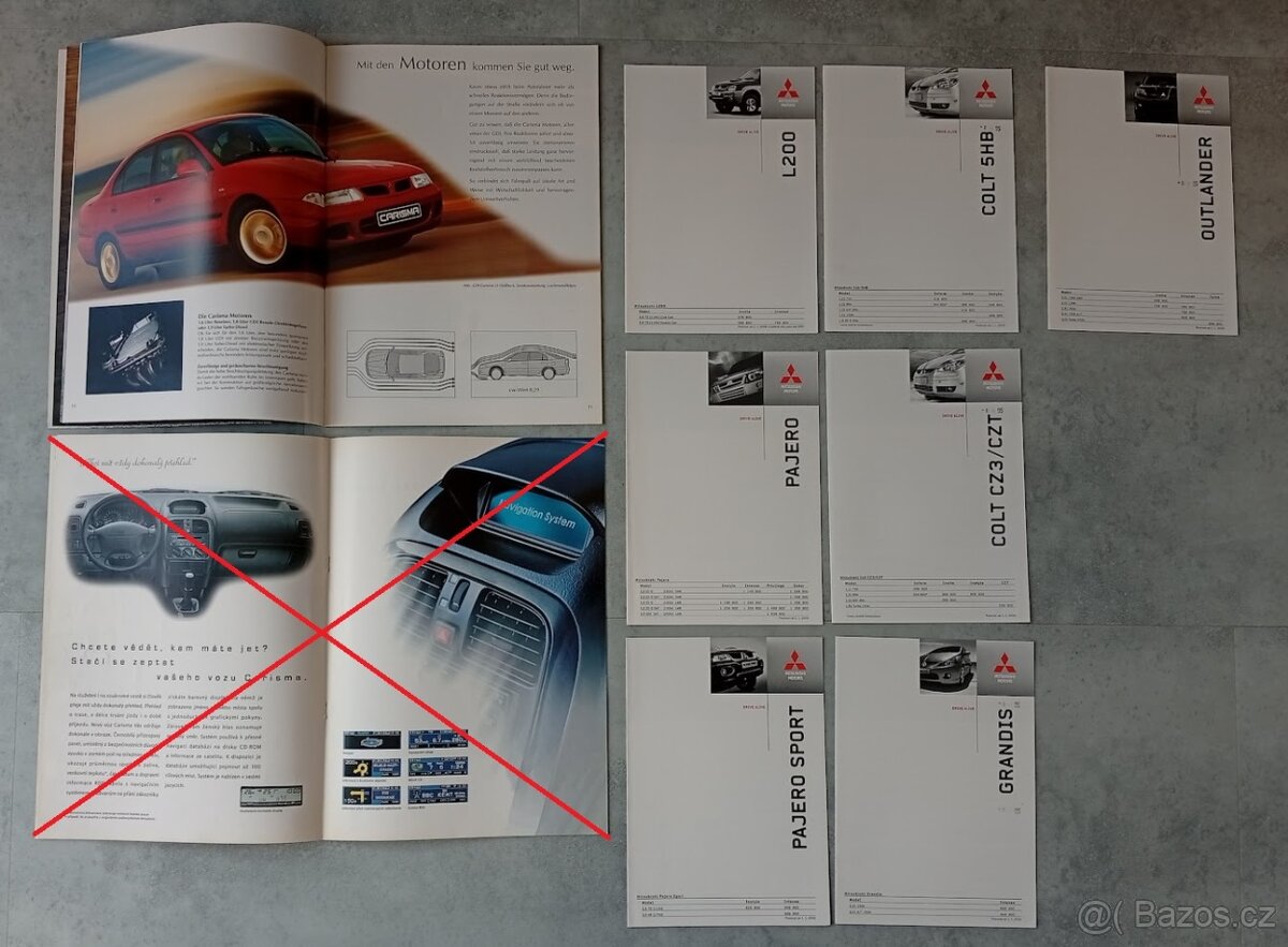 Mitsubishi Carisma, Pajero, Lancer - prospekty, katalogy - 6