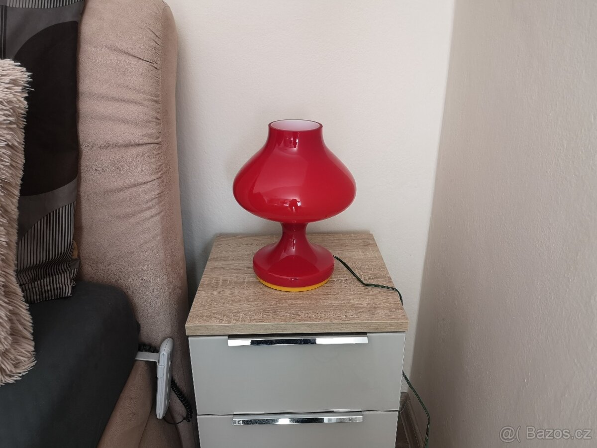 Retro červená lampa - 6