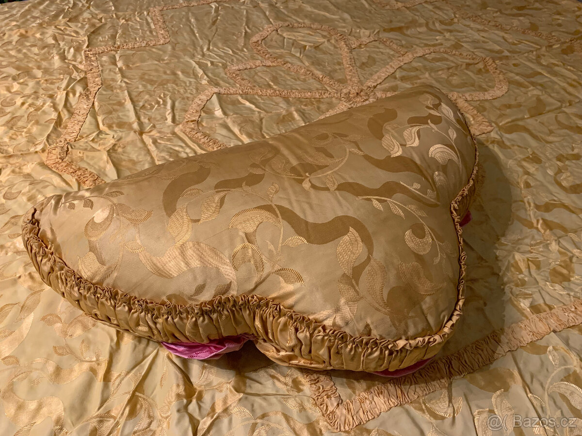 Dekorační polštář, přehoz, malovaný polštář - 6