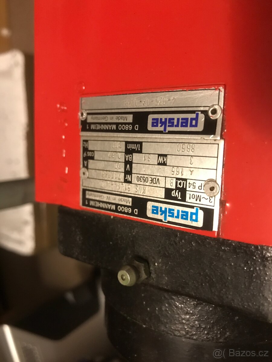 Třífázové 3kW elektrické vřeteno Perske KNS 51.14-4 D - 6