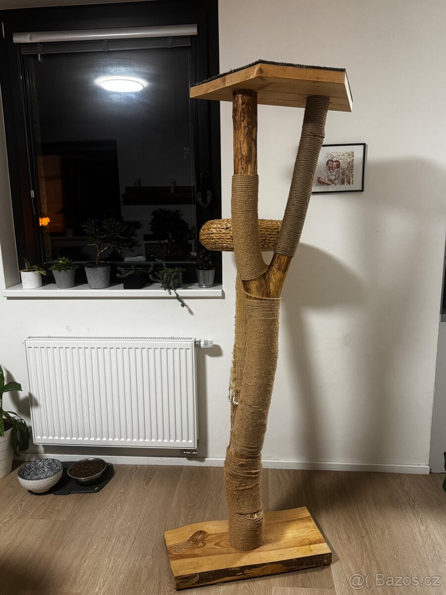 Kočičí strom - škrabadlo masiv - 6