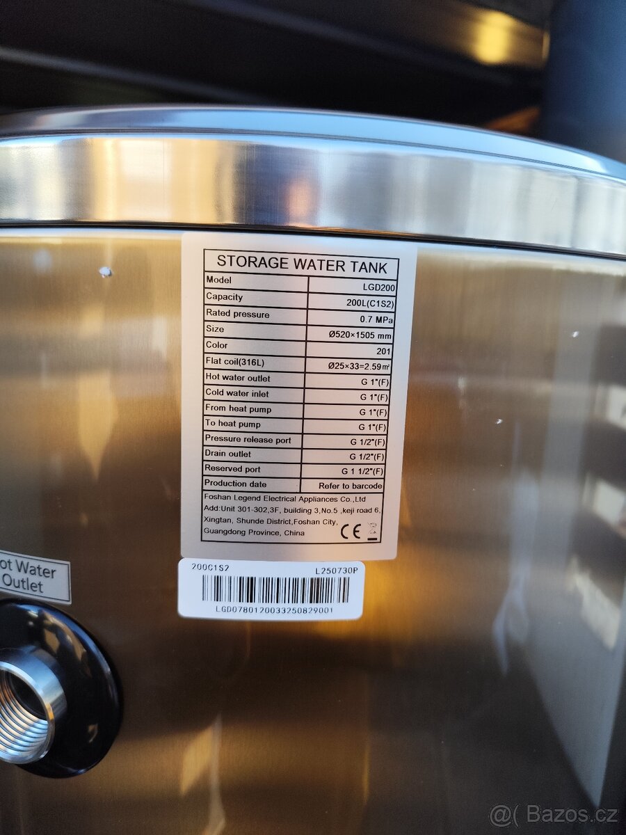 Nerezové bojlery 100l 200l 300l - 6