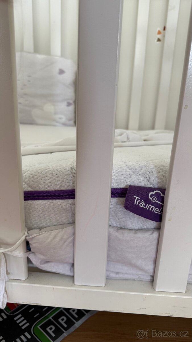 Dětská postýlka s kvalitní matrací + kompletní set povlečení - 6