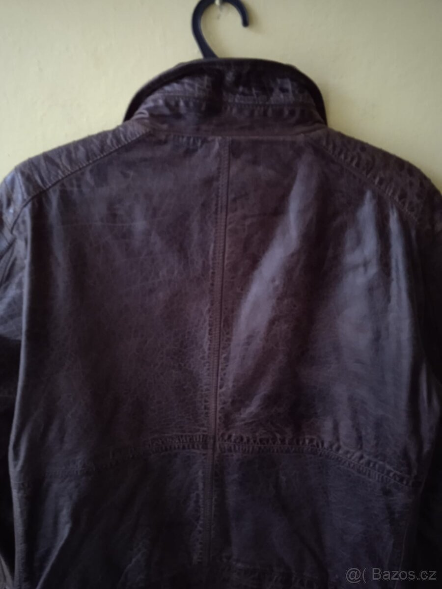 Pánská kožená bunda, velikost L - 6