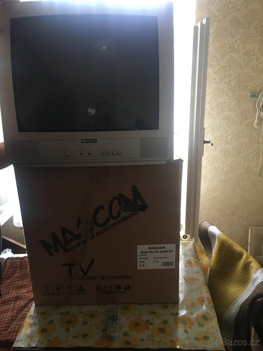 BAREVNÝ TELEVIZOR MASCOM TV5568S M3 s dálkovým ovládáním - 6