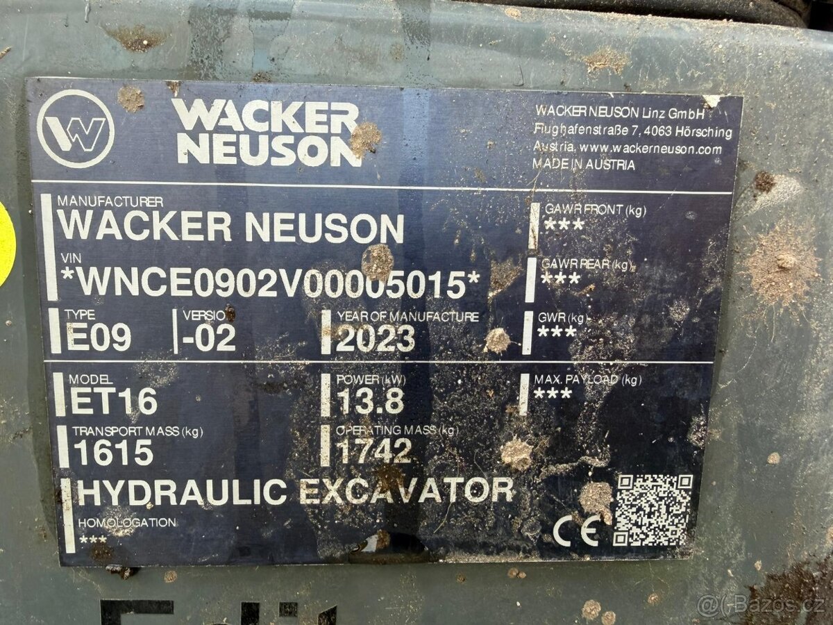 rýpadlo WACKER NEUSON ET16 - 6