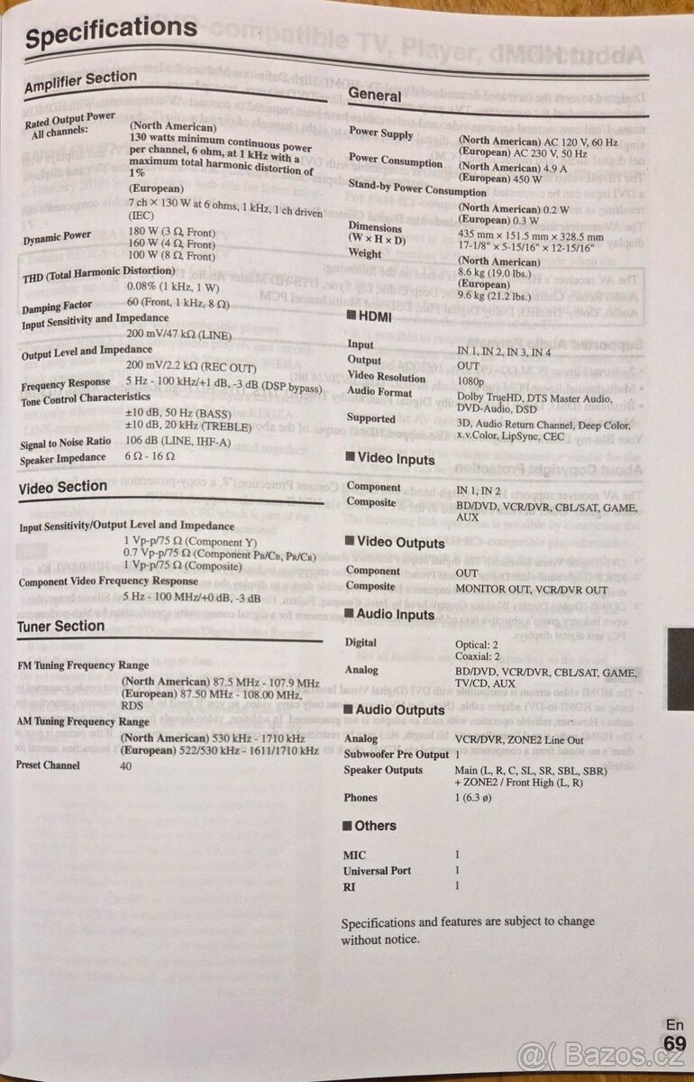 AV Receiver ONKYO HT-R980 - 6