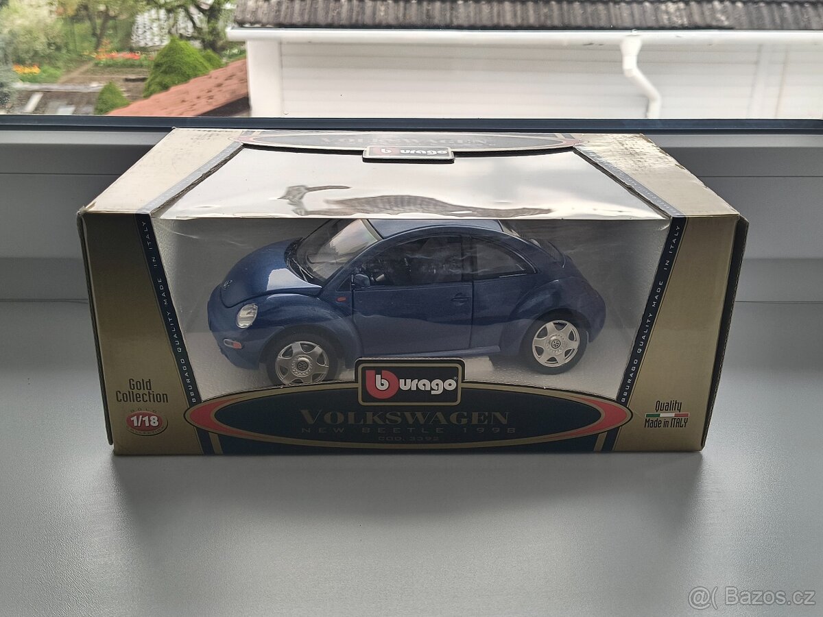 Model VW New Beetle, Bburago 1:18 včetně krabice - 6