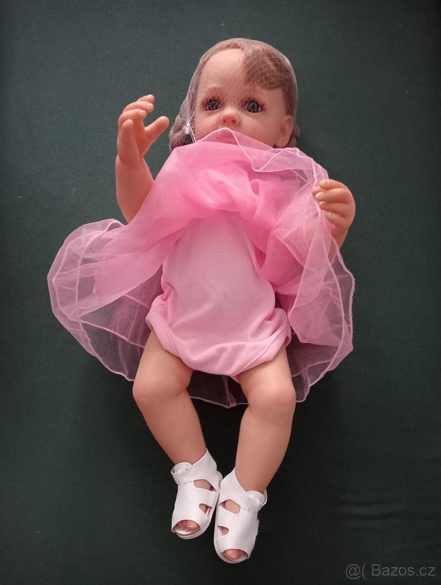 panenka celovinyl v růžových šatičkách, s botami - 6
