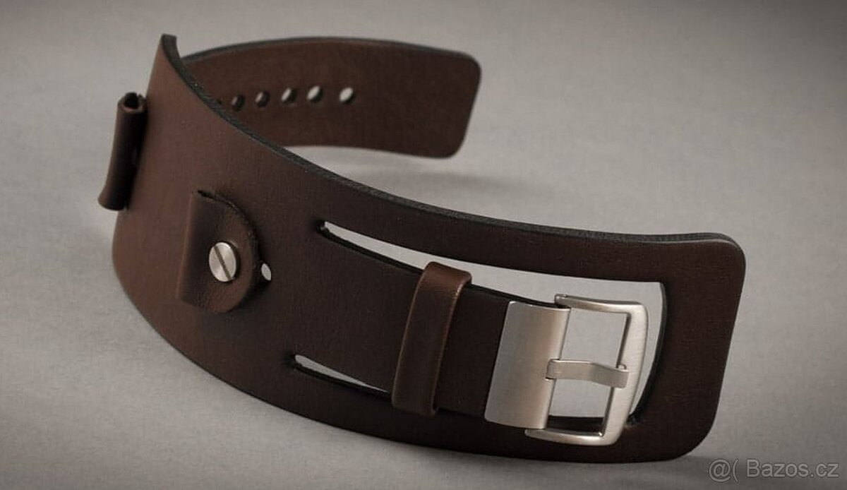 Kožený široký řemínek č.15 k hodinkám - 6