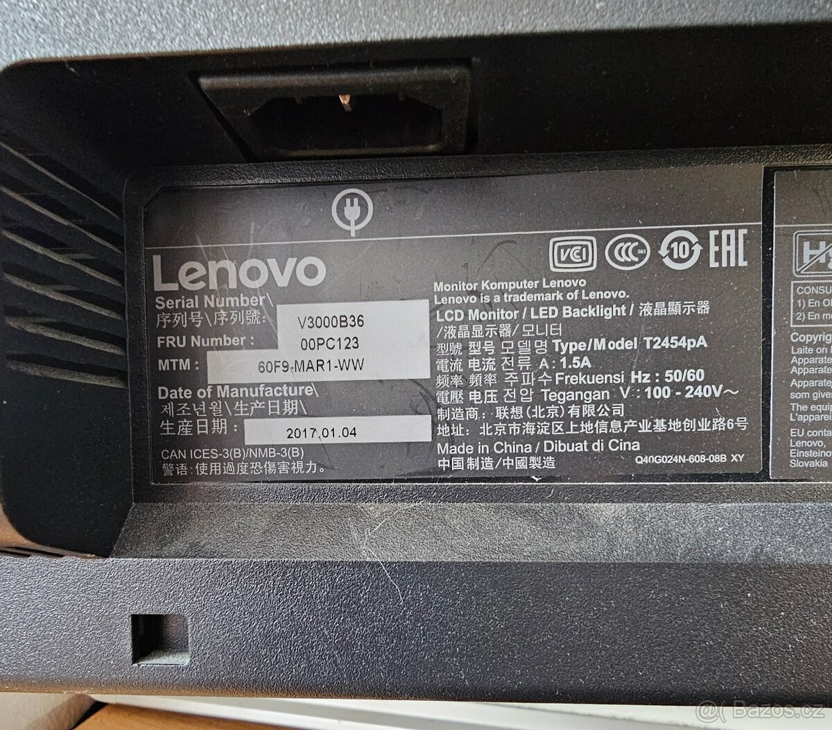 Prodám monitor Lenovo T2454pA, ToP stav - 6