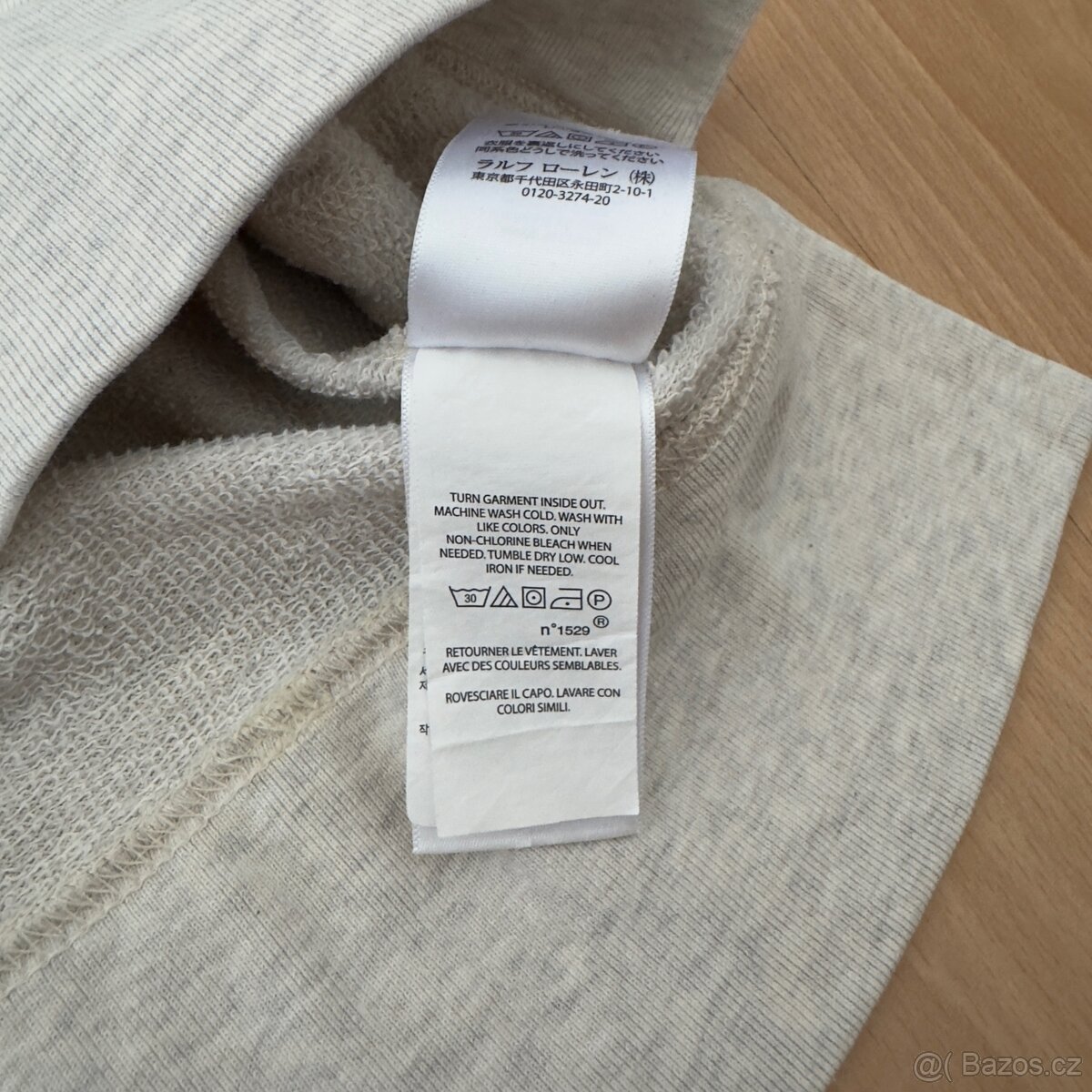 Ralph Lauren Polo krémová mikina s vlajkou USA | vel. M - 6