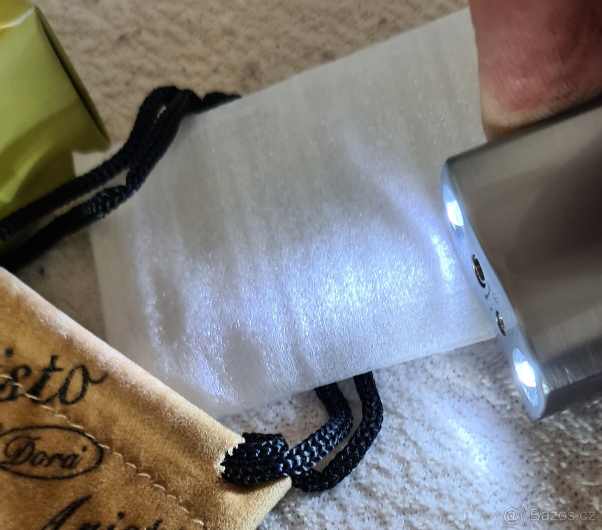 Luxusní zapalovač Aristo Diamond turbo plamen a svítící diod - 6