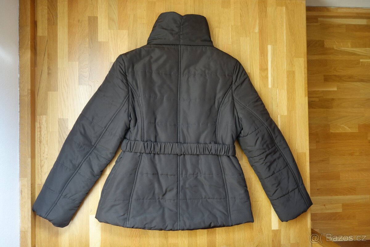 Tmavě hnědá dámská zimní bunda vel. 44 - 6