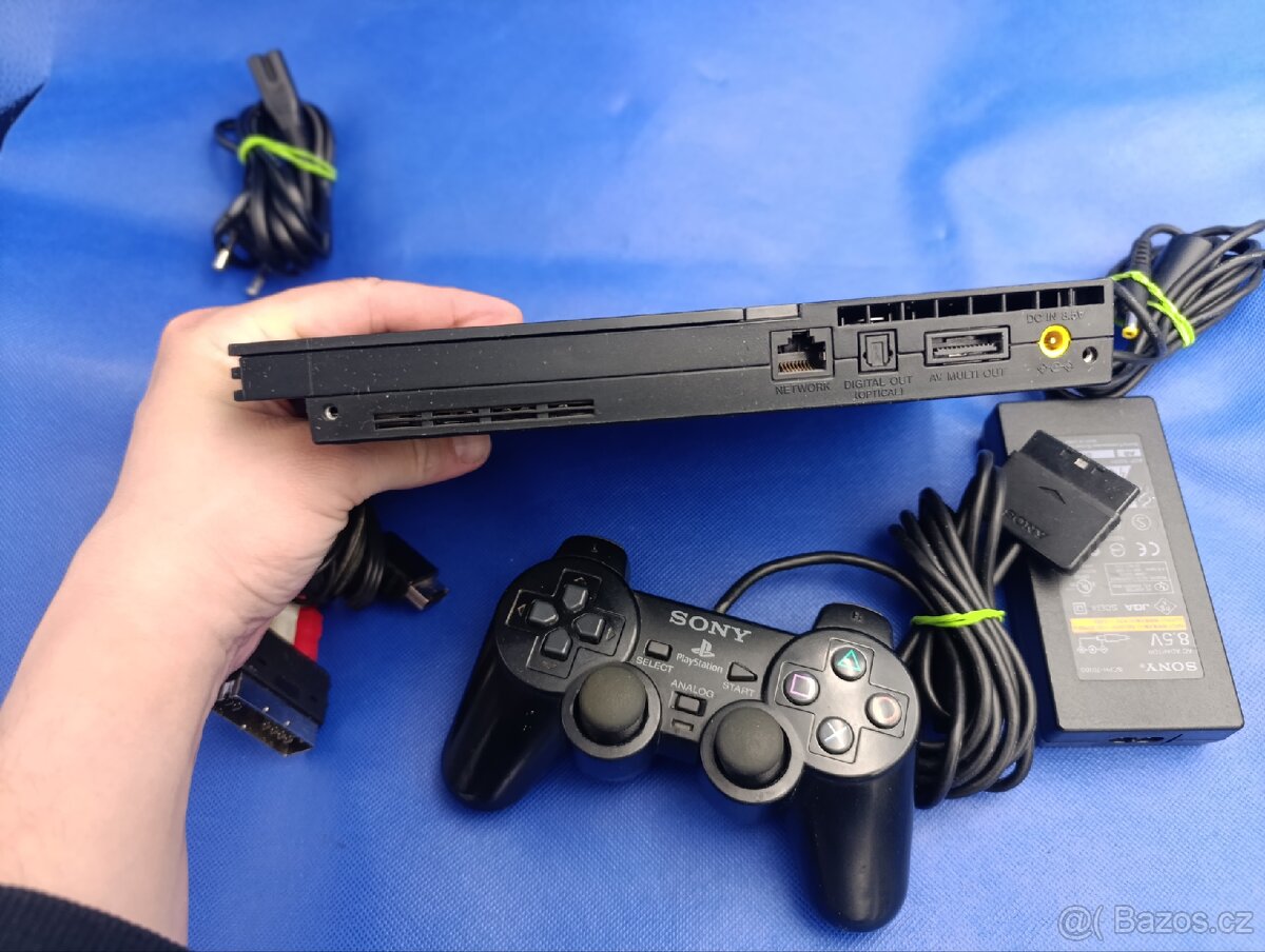 PS2 PlayStation 2 Slim + Hry - 6