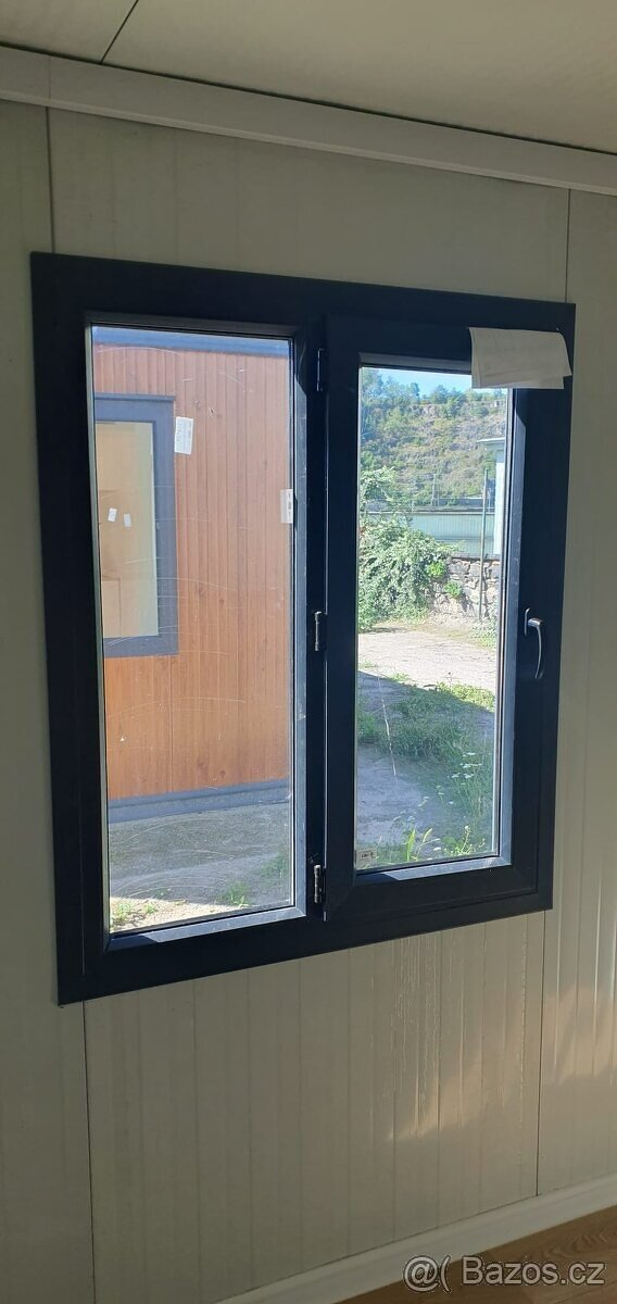 stavební buňka IHNED, dřevodekor 3 x 3 metry - 6