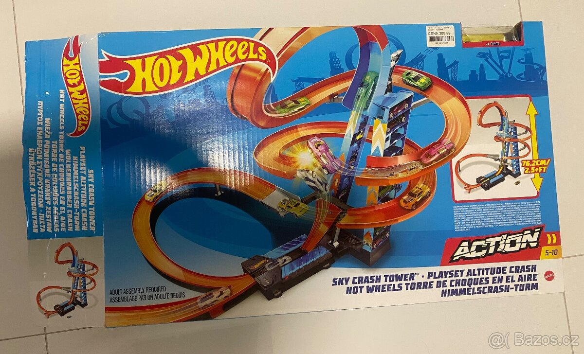 Hotwheels dráha Sky crash tower track - 6