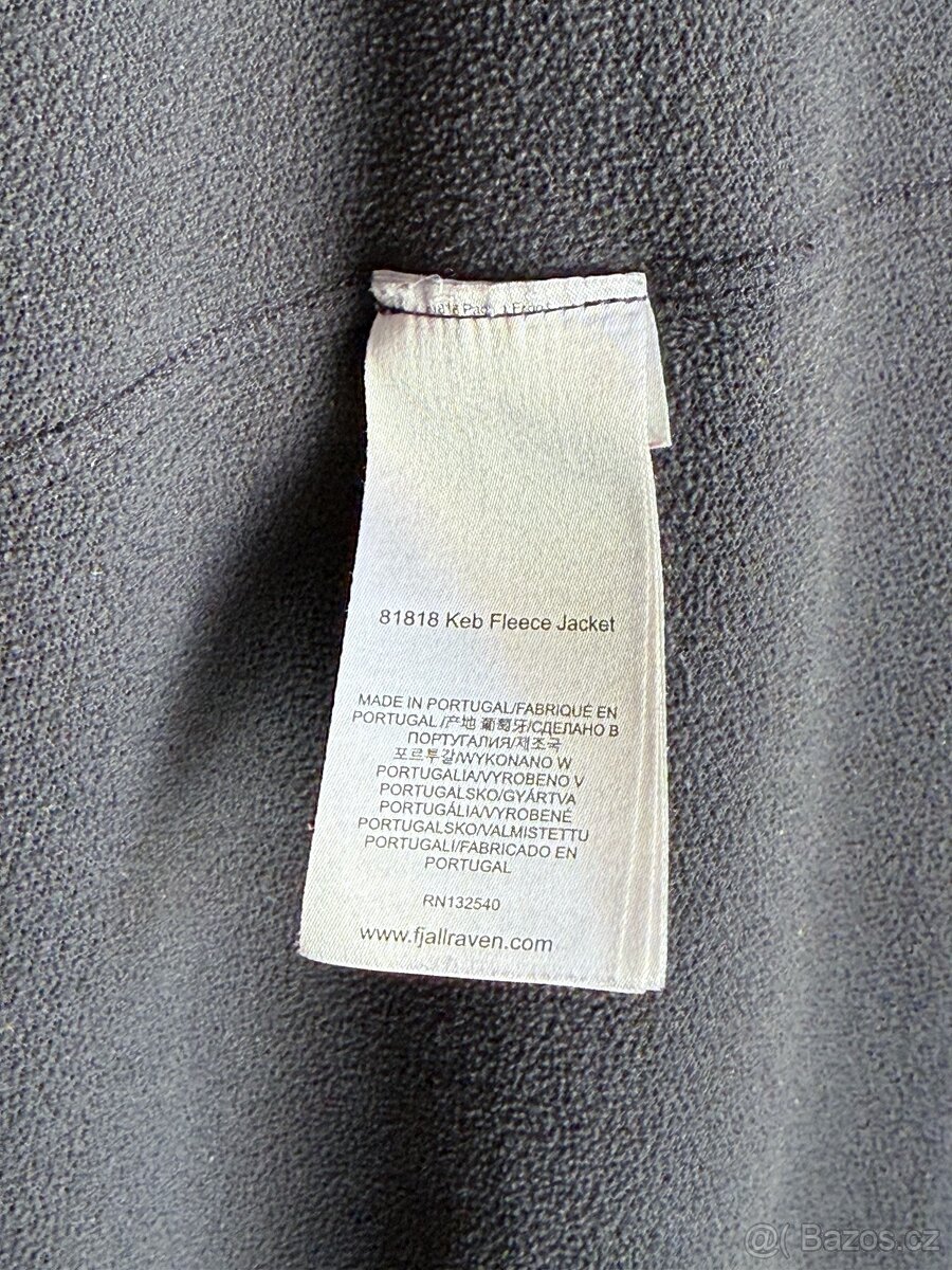 Outdoorová merino mikina Fjallraven Keb Fleece Jacket M šedá - 6