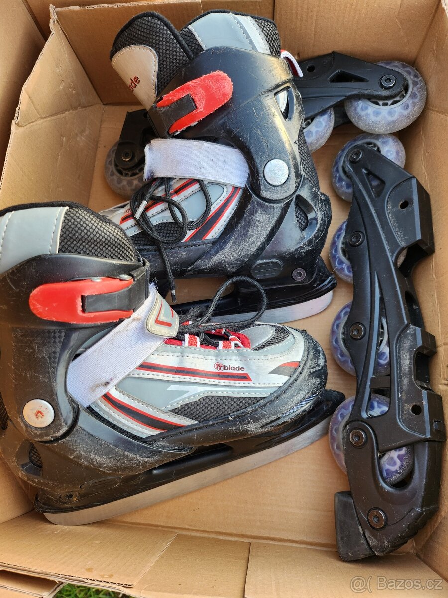 Dětské lední/kolečkové brusle 30-33 - 6
