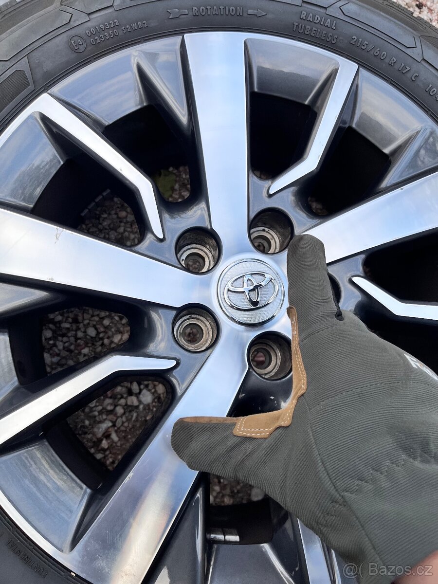 5x108 R17 originál zimní alu disky Toyota Proace - 6