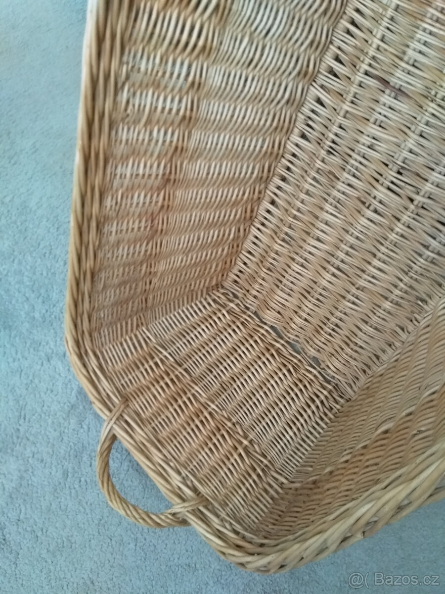 koš na prádlo, starodávný, v pořádku, opečovávaný - 6
