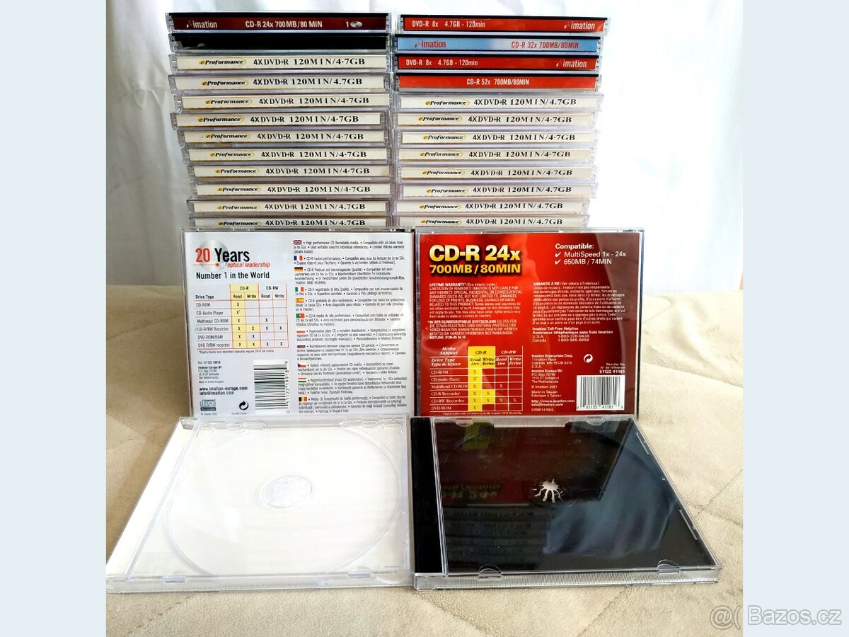 100x obaly 10,4 mm pro CD, DVD, Blu-ray - 6