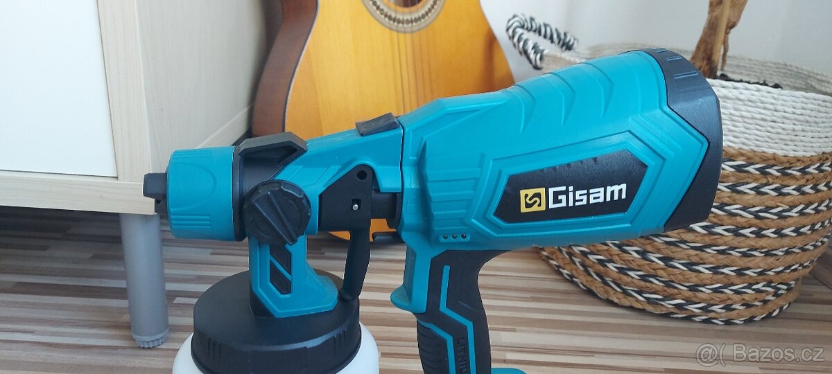 Stříkací Aku pistole Gisam, pro baterie Makita 18V, nová. - 6