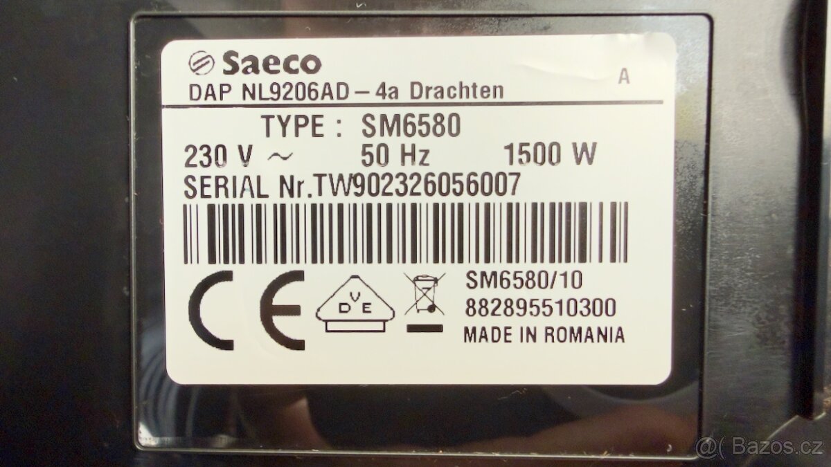 Kávovar Saeco Gran Aroma SM6580/10 – TOP stav - 6