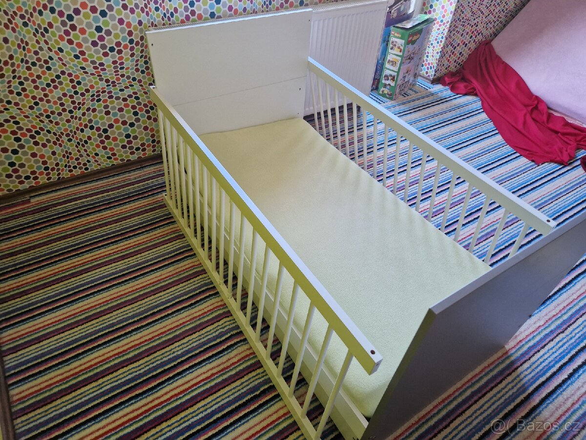 Rostoucí dětská postýlka 70x140cm s úložným prostorem - 6