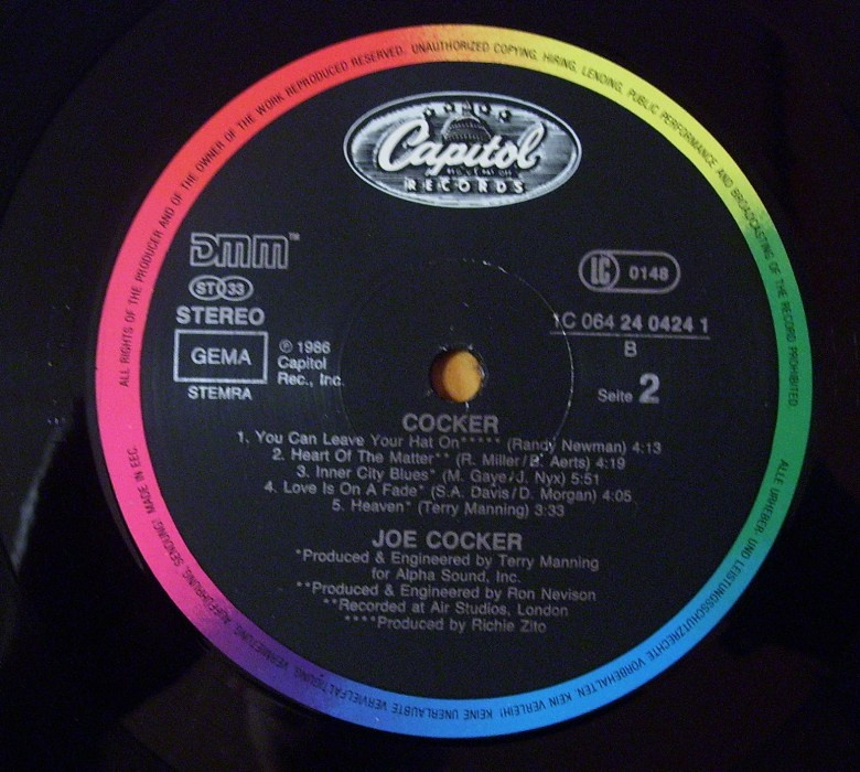 LP deska Joe Cocker - Cocker z r. 1986/184/ - 6