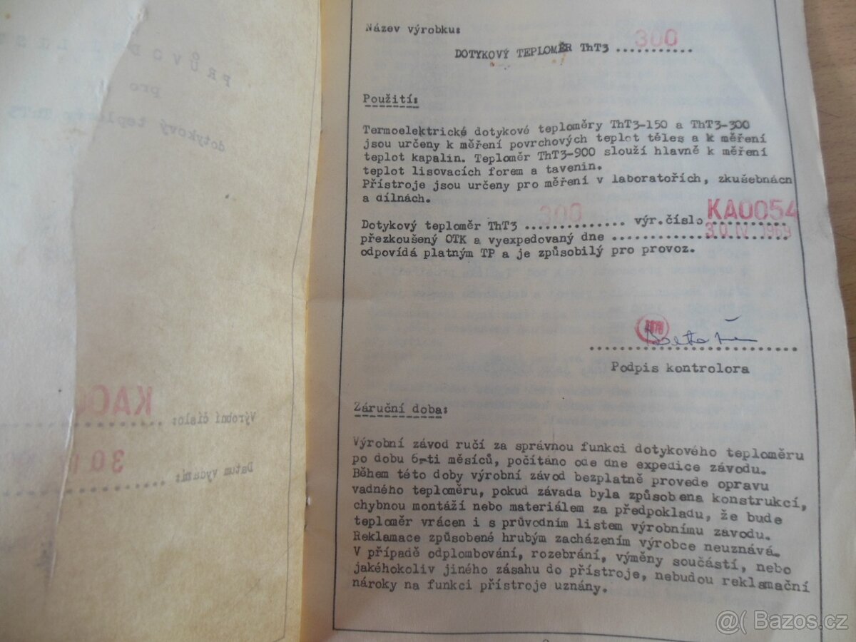 Ručičkový teploměr, kufřík, log sondu, Dom. trafopájku funk. - 6