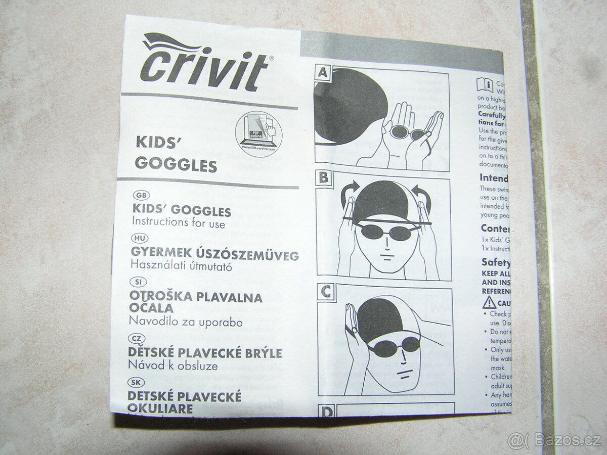 Dětské plavecké brýle Crivit - 6