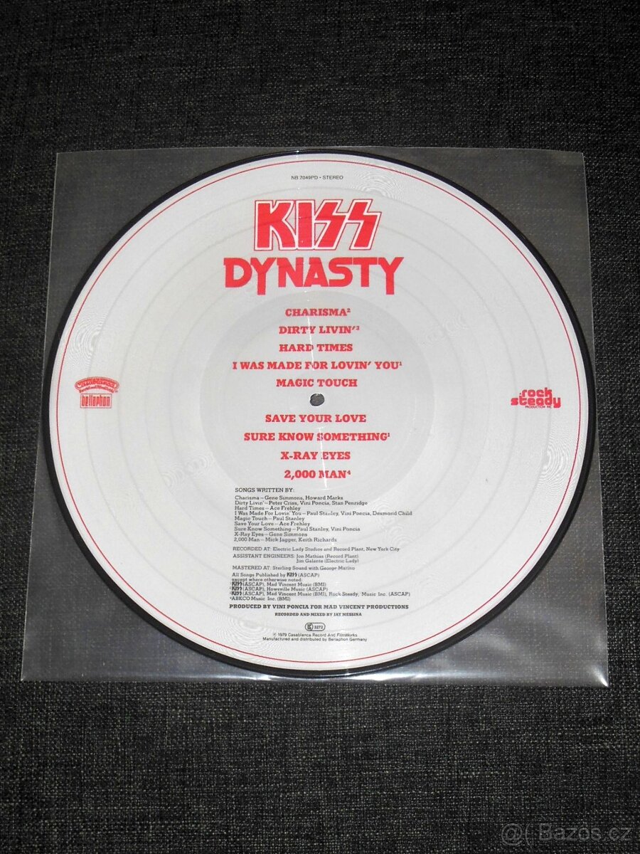 Tři picture vinyly Kiss - DYNASTY / UNMASKED / PSYCHO CIRCUS - 6