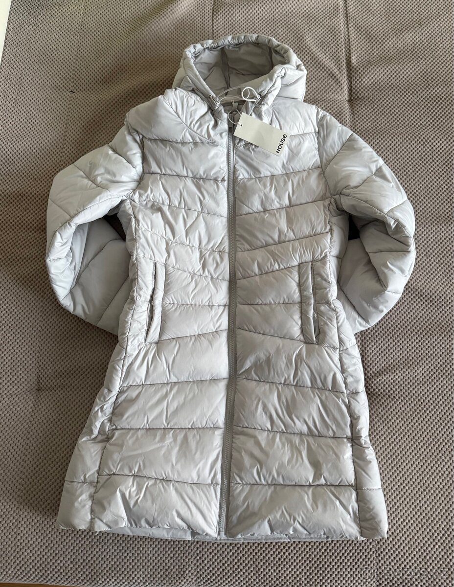 Zimní kabát grey, M - 6
