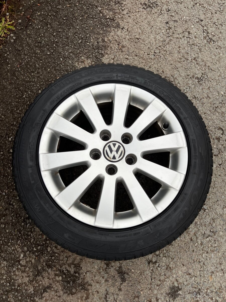 Alu kola VW 16" – originál 7Jx16 ET45, 5×112 - 6