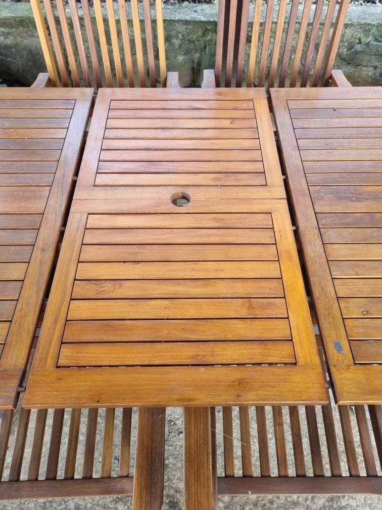 Venkovní set stůl + 6 židlí - 6