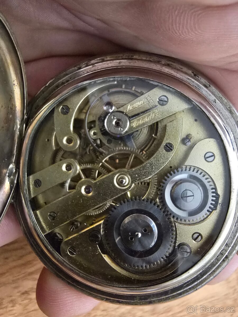 Starožitné kapesní hodinky s kalendářem a lunárními fázemi - 6