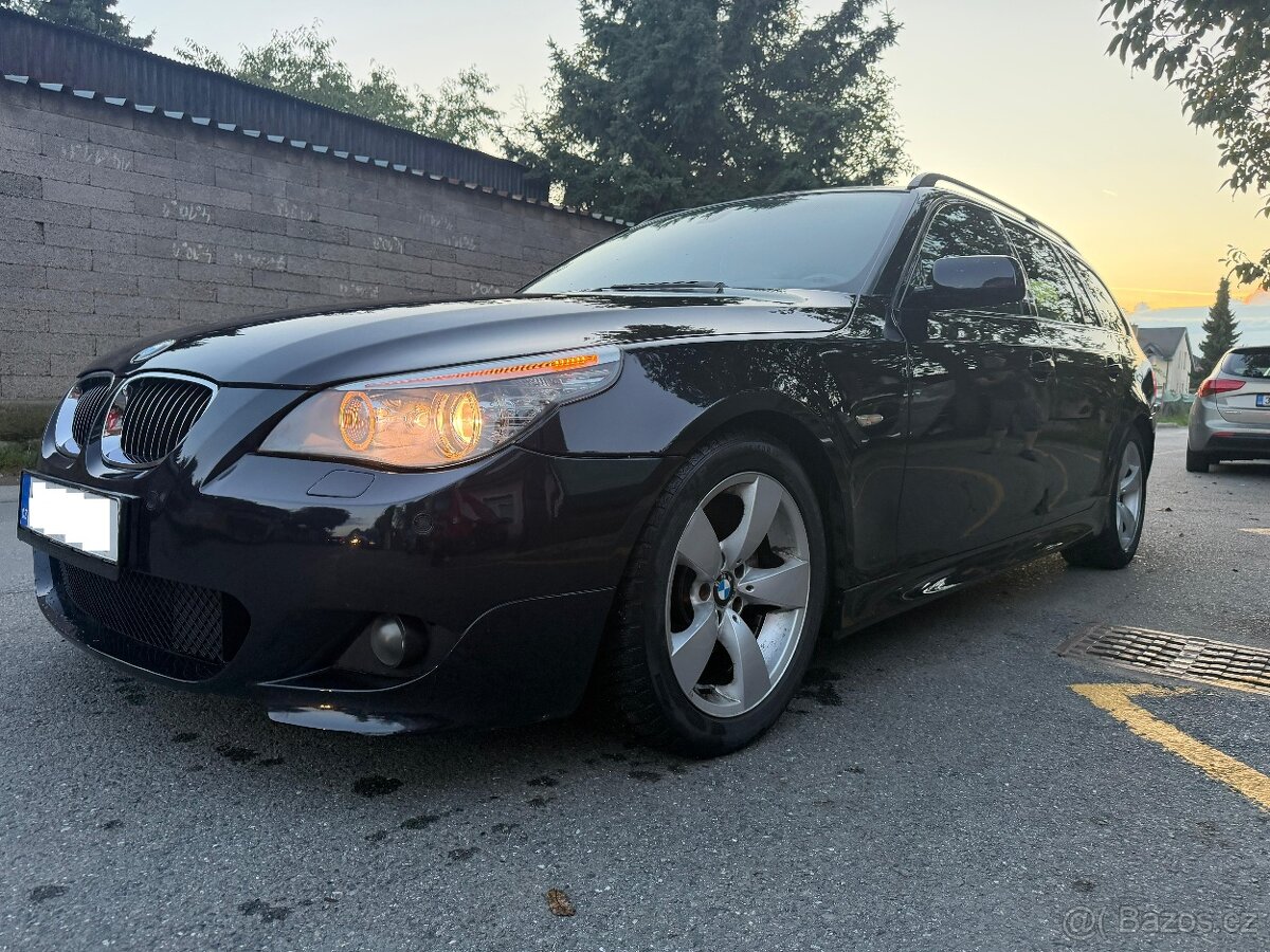BMW 535d e61, Čr, 2. majitel, kombi, panorama atd - 6