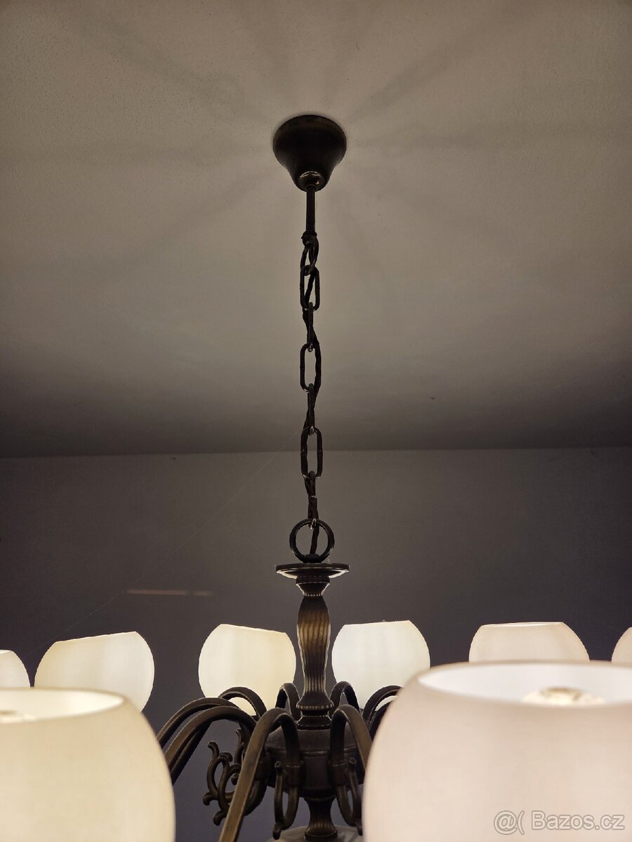 Starožitný lustr - 10ramen - 6