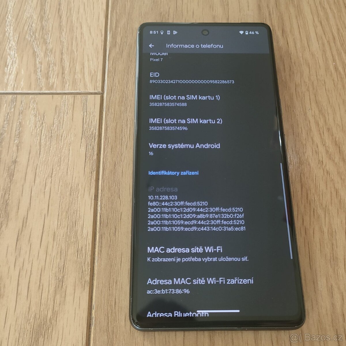 Google Pixel 7- 6,3" OLED /5G 8GB/128GB/Android 15/ černý - 6