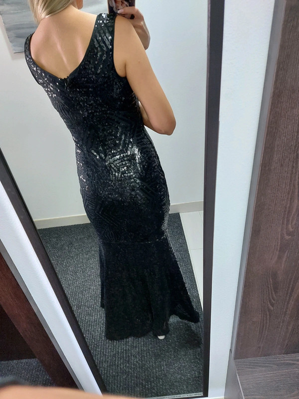 Nove cerne flitrove dlouhe saty Bodyflirt - 6