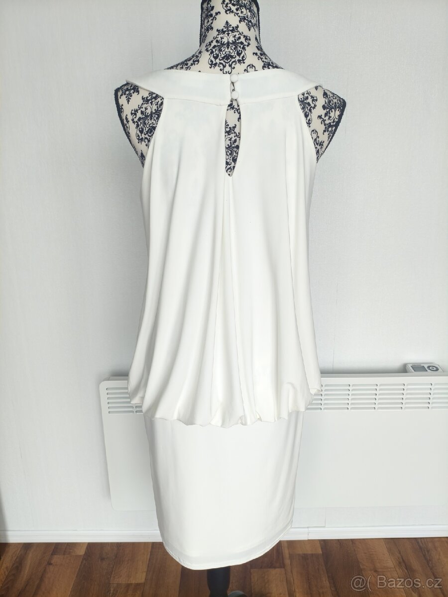 Bílé společenské šaty vel. 40 - 6