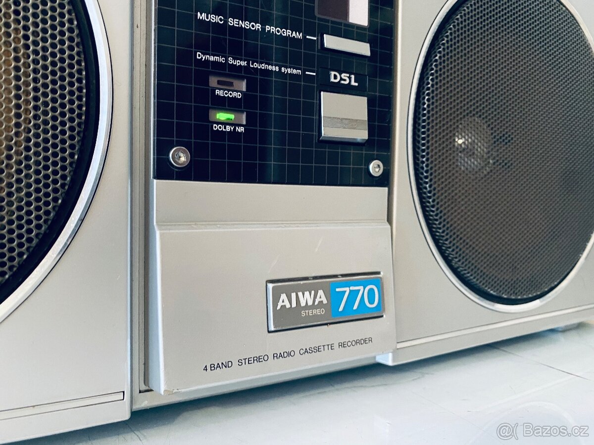Radiomagnetofon/ghettoblaster Aiwa CS 770, rok 1981 - 6